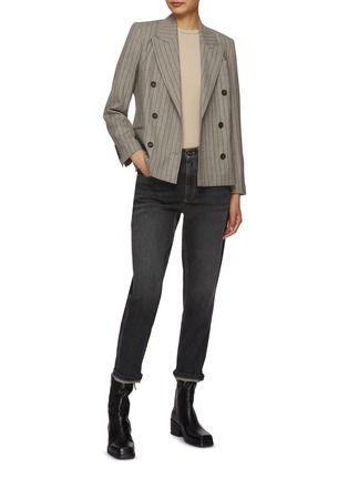 Figure View - Click To Enlarge - BRUNELLO CUCINELLI - Ankle Length Denim Jeans