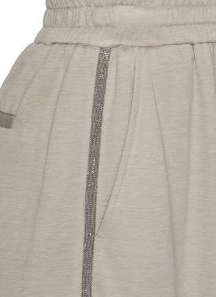  - BRUNELLO CUCINELLI - Monili Embellished Elasticated Drawstring Waist Track Pants