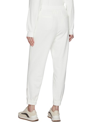 Back View - Click To Enlarge - BRUNELLO CUCINELLI - Monili Embellished Zippered Cuff Joggers