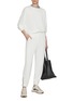Figure View - Click To Enlarge - BRUNELLO CUCINELLI - Monili Embellished Zippered Cuff Joggers