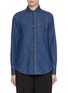 Main View - Click To Enlarge - BRUNELLO CUCINELLI - Dark Wash Denim Shirt