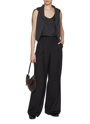 Figure View - Click To Enlarge - BRUNELLO CUCINELLI - Scoop Neck Sleeveless Top
