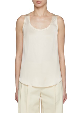 Main View - Click To Enlarge - BRUNELLO CUCINELLI - Scoop Neck Sleeveless Top