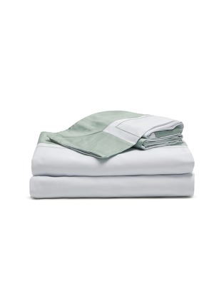 Main View - Click To Enlarge - YVES DELORME - Lutece Queen Size Duvet Cover Set — Verones
