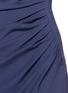 Detail View - Click To Enlarge - ARMANI COLLEZIONI - Ruche side mock wrap front dress