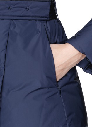 Detail View - Click To Enlarge - ARMANI COLLEZIONI - Shawl collar puffer jacket