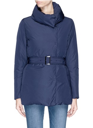 Main View - Click To Enlarge - ARMANI COLLEZIONI - Shawl collar puffer jacket