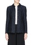 Main View - Click To Enlarge - ARMANI COLLEZIONI - Piped seam tweed jacket