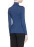 Back View - Click To Enlarge - ARMANI COLLEZIONI - Turtleneck long sleeve jersey T-shirt