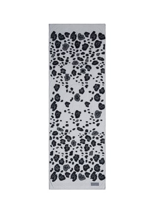Main View - Click To Enlarge - ARMANI COLLEZIONI - Leopard jacquard silk blend scarf