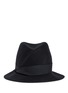 Main View - Click To Enlarge - ARMANI COLLEZIONI - Swirl crown felted wool trilby hat