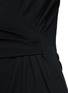 Detail View - Click To Enlarge - ARMANI COLLEZIONI - Ruche surplice neckline stretch dress