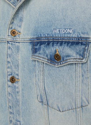  - WE11DONE - Oversized Light Washed Denim Jacket