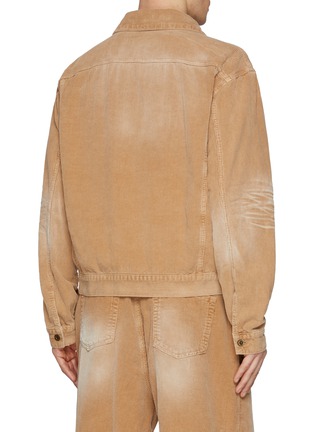 Back View - Click To Enlarge - WE11DONE - Washed Corduroy Trucker Jacket