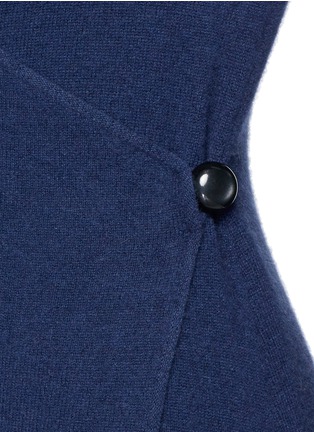 Detail View - Click To Enlarge - ARMANI COLLEZIONI - Long cashmere knit wrap cardigan
