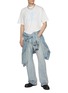 Figure View - Click To Enlarge - WE11DONE - Slogan Cotton T-Shirt