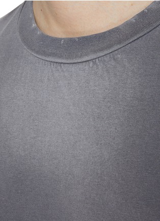  - WE11DONE - Distressed Edges Washed Cotton T-Shirt