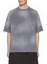 Main View - Click To Enlarge - WE11DONE - Distressed Edges Washed Cotton T-Shirt
