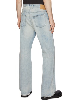 Back View - Click To Enlarge - WE11DONE - Washed Cotton Bootcut Jeans