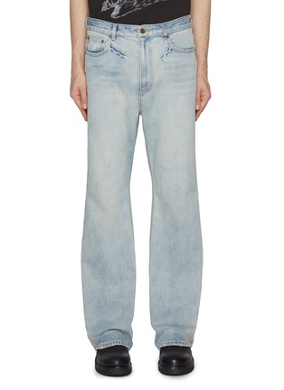 WE11DONE | Washed Cotton Bootcut Jeans