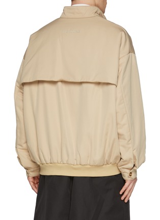 Back View - Click To Enlarge - WE11DONE - Tonal Appliqué Logo Harrington Jacket