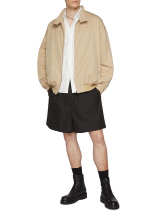 Figure View - Click To Enlarge - WE11DONE - Tonal Appliqué Logo Harrington Jacket
