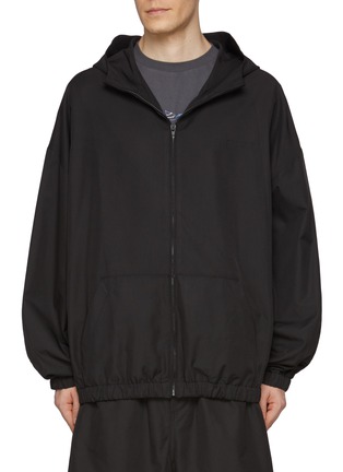 WE11DONE | Oversized Zip Up Track Hoodie | Men | Lane Crawford