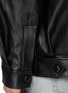  - WE11DONE - Logo Leather Jacket