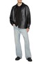Figure View - Click To Enlarge - WE11DONE - Logo Leather Jacket
