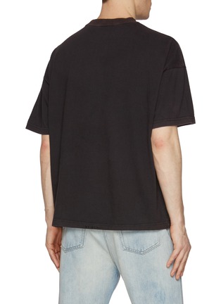 Back View - Click To Enlarge - WE11DONE - Washed Animal Print Cotton T-Shirt