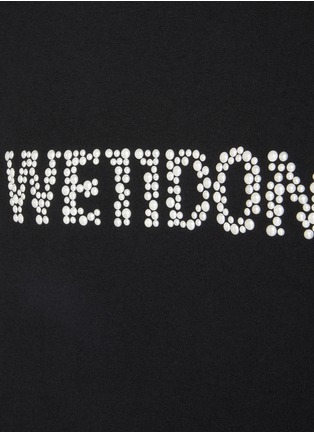  - WE11DONE - Pearl Logo Cotton T-Shirt