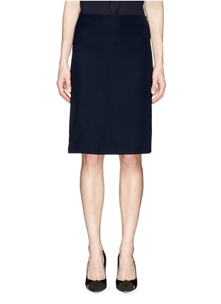 Main View - Click To Enlarge - ARMANI COLLEZIONI - Curved seam pencil skirt