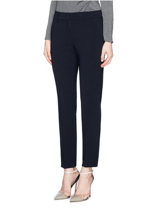 Front View - Click To Enlarge - ARMANI COLLEZIONI - Stretch virgin wool pants