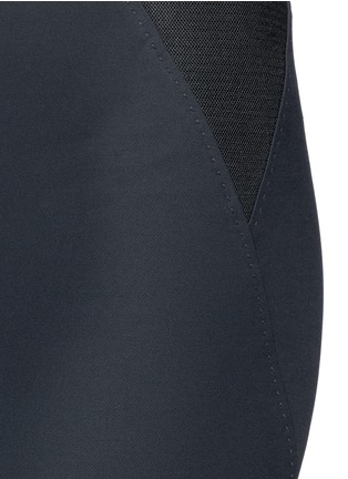 Detail View - Click To Enlarge - ARMANI COLLEZIONI - Elastic waist insert stretch twill leggings