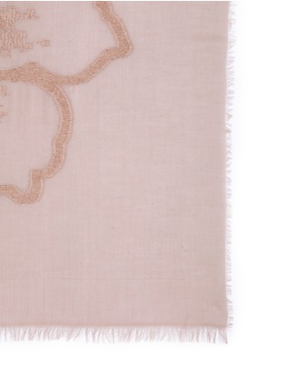 Detail View - Click To Enlarge - ARMANI COLLEZIONI - Floral jacquard modal blend scarf