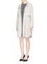 Figure View - Click To Enlarge - ARMANI COLLEZIONI - Midweight crepe trench coat