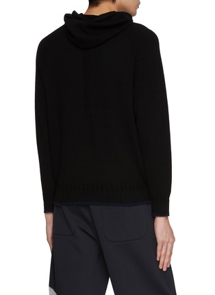 Back View - Click To Enlarge - CFCL - High Neck Cashmere Hoodie