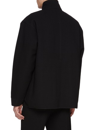 Back View - Click To Enlarge - CFCL - Stand Collar Zip Up Tailored Jacket