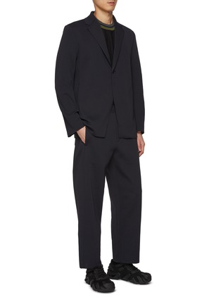 Figure View - Click To Enlarge - CFCL - Milan Rib Single Breasted Notch Lapel Tailored Jacket