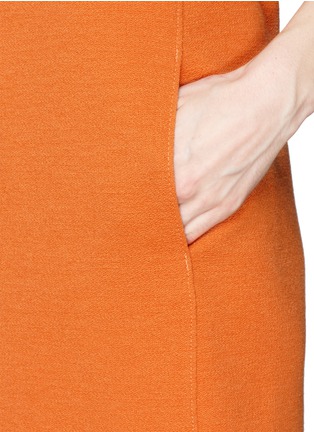 Detail View - Click To Enlarge - ARMANI COLLEZIONI - Stretch wool blend knit dress