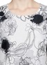 Detail View - Click To Enlarge - ST. JOHN - Inkblot floral print silk top