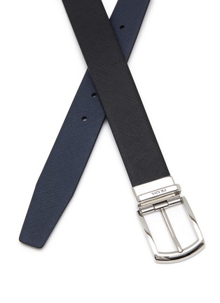 Detail View - Click To Enlarge - PRADA - Reversible Saffiano Leather Belt