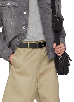 Figure View - Click To Enlarge - PRADA - Reversible Saffiano Leather Belt