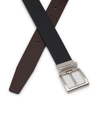 Detail View - Click To Enlarge - PRADA - Reversible Saffiano Leather Belt