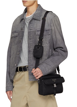 Saffiano leather shoulder bag shop