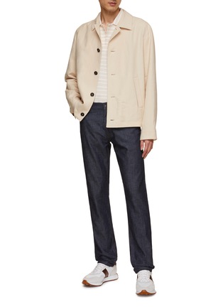 Figure View - Click To Enlarge - ZEGNA - Dark-Wash Straight Leg Jeans