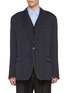 Main View - Click To Enlarge - WOOYOUNGMI - Notch Lapel Single Breasted Denim Effect Wool Blazer