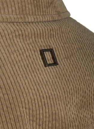  - WOOYOUNGMI - Metal Logo Corduroy Cotton Shirt Jacket