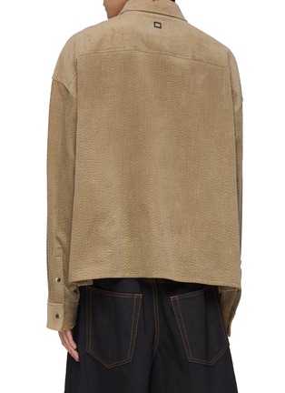Back View - Click To Enlarge - WOOYOUNGMI - Metal Logo Corduroy Cotton Shirt Jacket
