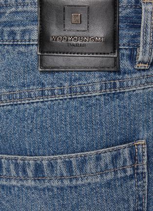  - WOOYOUNGMI - Washed Cotton Straight Leg Jeans